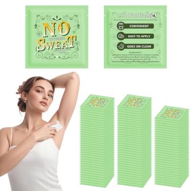 Imagem de BUAEL Mini desodorante toalhetes corporais, 100 peças de lenços desodorantes de viagem e desodorante de viagem envolvem individualmente pepino hipoalergênico nas axilas e viagens para limpar a pele