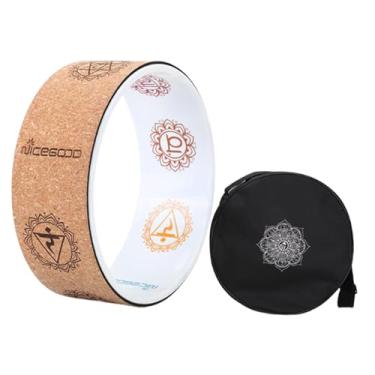 Imagem de Aymzbd Círculo de Treinamento para Rolos de Rolagem de ioga Círculo de Treinamento de Rolo 126 Dispositivo de alongamento da maca traseira, Branco com Bolsa