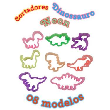 Imagem de 50 Cortador Dinossauro Forminha Massinha de Modelar Molde Aniversario 