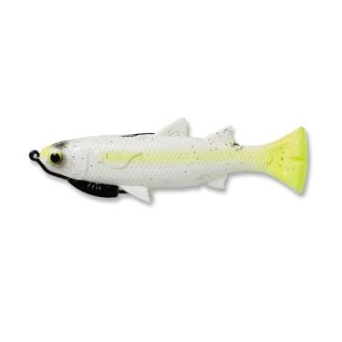 Imagem de Savage Gear Isca de pesca Pulse Tail Mullet Loosebody, 2/85.0 g, Chartreuse White, Contornos realistas, cores e movimento, construção durável, anzol de pesca pesado