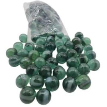 Imagem de Kit 50 Bolinha Gude Olho Gato Esfera Bola Vidro 18Mm Burca - Shopdapes