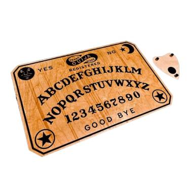 Imagem de Engraved Wooden Divination Pendulum Board Kit - Metaphysical Message Ouija Board for Witches - Perfect for Magic and Spirituality