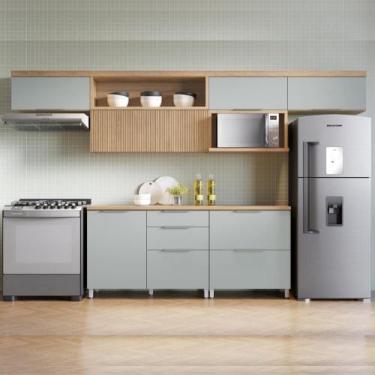 Imagem de Cozinha Completa 6 Peças 6 Portas 4 Gavetas 2 Nichos 100% MDF - Faura,