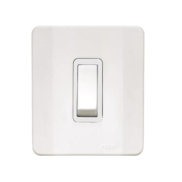 Imagem de Interruptor Simples C/caixa Sobrepor Branca 61500 - Pezzi