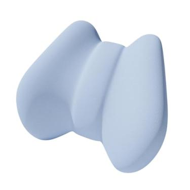 Imagem de OIIBWQ Almofada de Apoio Lombar, Almofada Ergonômica de Espuma Viscoelástica Macia, Almofada para Cadeira de Escritório para Assentos de Carro Resistentes, Azul