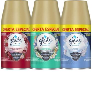 Imagem de Combo Odorizador de Ambiente Glade Refil Automatic 269ml, Vermelho/Ver