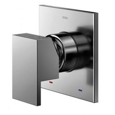 Imagem de Acabamento Monocomando Chuveiro New Edge 3/4" Grafite Polido Docol