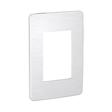 Imagem de Placa 4x2 3 Módulos Cosmic Grey Orion Schneider, Cinza