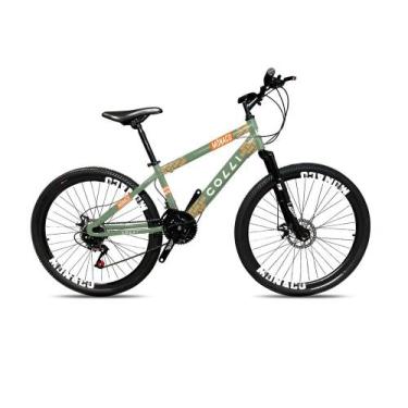 Imagem de Bicicleta Colli Mônaco Aro 26 Disco 21 V Rapid Fire Cor Vermelho Taman