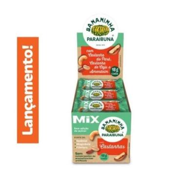 Imagem de Doce De Banana 20Un X 18G Mix Castanhas Bananinha Paraibuna