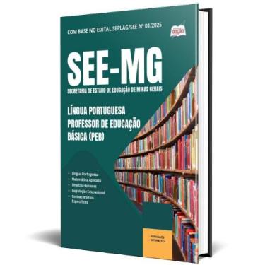 Imagem de Apostila See Mg 2025 Língua Portuguesa Professor Educação - Apostilas 