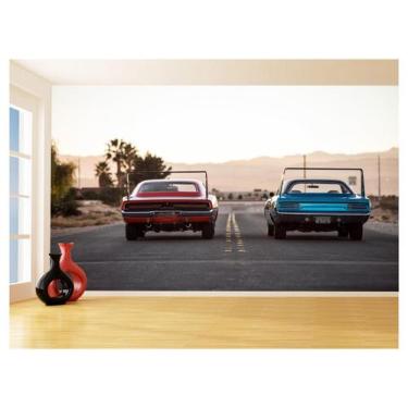Imagem de Papel De Parede 3D Carro Antigo Clássico Vintage 3,5M Cxr29 - Você Dec