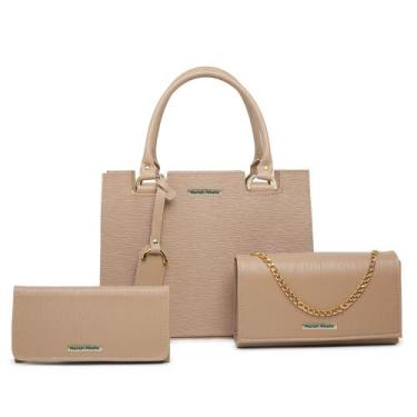 Imagem de Kit 3 Peças Bolsa Feminina Atacado Revenda Direto da Fábrica - Castelo