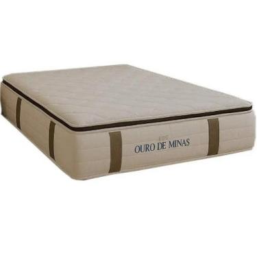 Imagem de Colchão Ouro de Minas Casal com Molas Ensacadas 32x188x138 Colchominas