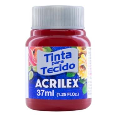 Imagem de Tinta Para Tecido Fosca Acrilex 37ml | Alta Cobertura, Fixação a Frio, 1 Unidade, Acabamento Fosco Para Artesanato e Customização em Algodão (Purpura 550)
