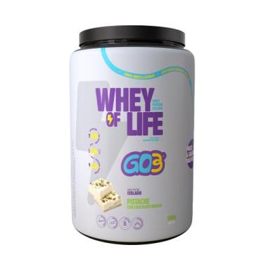 Imagem de Whey protein isolado go3 - pote 900g, PISTACHE COM CHOCOLATE BRANCO