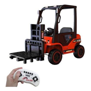 Imagem de Mini Carro Empilhadeira Infantil Elétrica 12V Controle Remoto Criança 