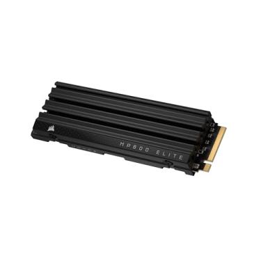 Imagem de Corsair MP600 Elite 2TB M.2 PCIe Gen4 x4 NVMe SSD com dissipador de calor incluído – M.2 2280 – Leitura sequencial de até 7.000 MB/s – TLC NAND 3D de alta densidade – Preto