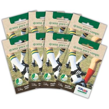 Imagem de 8X Semente de Grama São Carlos Para Campo De Esporte TOPSEED