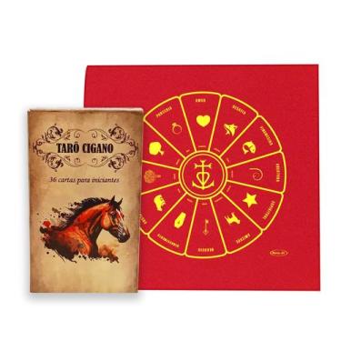 Imagem de Kit Conhecimentos Ciganos Iniciantes 36 cartas Toalha Cigana - Flash