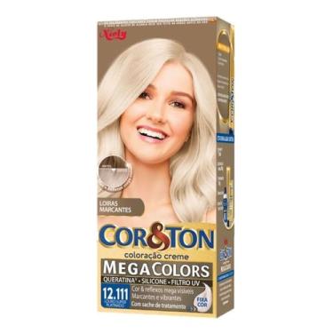 Imagem de Tintura Creme Cor & Ton Megacolors Louro Super Platinado 12.111 - Cor 