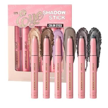 Imagem de Bastão de Sombra Creme - Bastão de Sombra Impermeável - Lápis de Destaque Brilhante para Sombra de Olhos para Mulheres, Meninas,