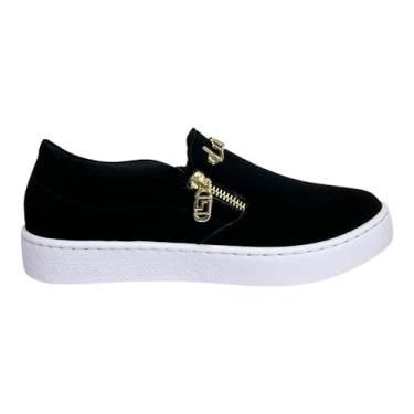 Imagem de Tênis Santinelli Slip On Love Nobuck 1554-003 Preto