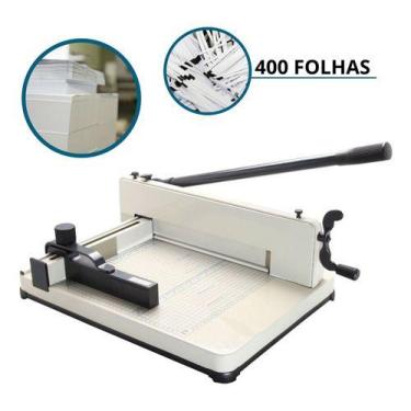 Imagem de Guilhotina De Papel A4 Semi Industrial 320mm Corta Até 400 Folhas Impo
