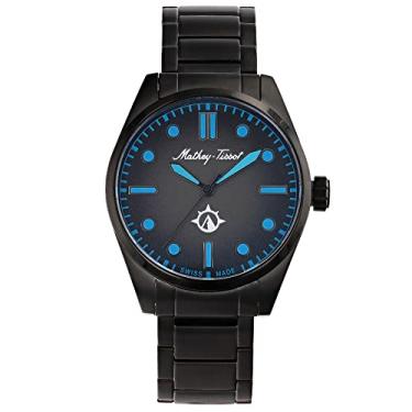 Imagem de Mathey-Tissot Relógio masculino Ranger MTWG4001102 de quartzo suíço, Preto, 21MM, Mathey Tissot Ranger Collection Relógio de três ponteiros