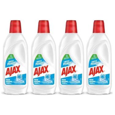 Imagem de Kit 4 Limpador Ajax Fresh Limpeza Pesada 500ml