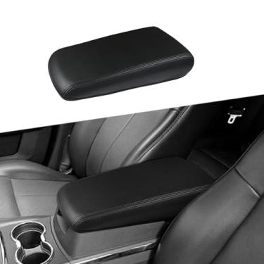 Imagem de DEYTOP Capa de console central para Dodge Charger 2008-2010 acessórios capa de apoio de braço para Chrysler 300 2008 2009 2010 acessórios protetor de apoio de braço de couro anti-arranhões (pontos