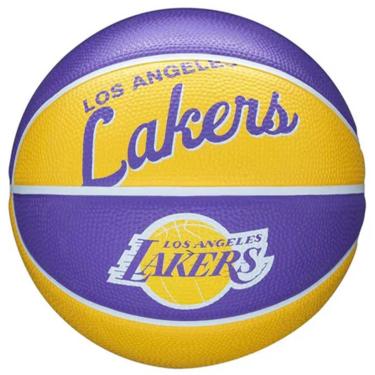 Imagem de Bola De Basquete Mini Nba Team Retro La Lakers #3 Wilson-Unissex