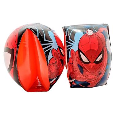 Imagem de Par Boia De Braço Infantil Inflável Homem-Aranha