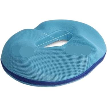 Imagem de Almofada De Assento De Espuma De Memória Almofada De Assento Almofada De Assento Cóccix De Cóccix Para Cadeira De Espuma De Memória Almofada De Cadeira Para Cadeira De, Light Blue, One Size