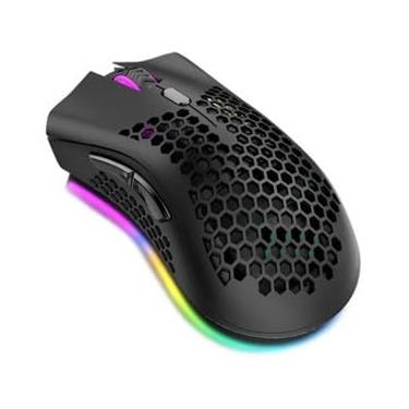 Imagem de Mouse Gamer, Led RGB, 7200DPI, Mouse Preciso para Jogos de FPS, USB, com Fio, Baixo Delay, Com Software Dedicado, Ultra Leve, Lase Optico, 7 Botoes, Original