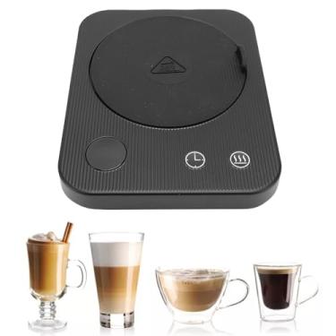 Imagem de AYNEFY Copo Elétrico Mais Quente, 40 55 65 85 ℃ Temperatura Constante Ajuste Ajuste Offleff Coffee Coffee Cup de Caneca de Caça Termostato Painel de (US Plug 110V)