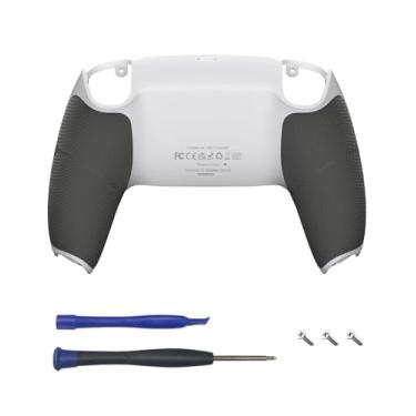 Imagem de CHARM FOCUS Back Shell Grip Cover for PS5 Controller, Soft Rubber Overmold and Anti-Slip Diamond Texture, Seamless-Fit Replacement PS5 Controller Shell, White/Gray