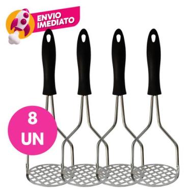 Imagem de Kit Amassador Espremedor Alimentos Manual Batata Legumes Purê Cremes F