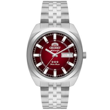 Imagem de RELOGIO ORIENT AUTOMATICO VERMELHO METAL PRATA YN6SS005 W1SX