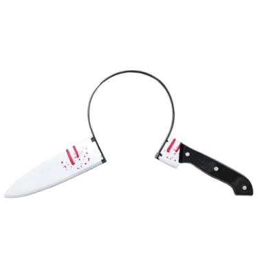 Imagem de Kuloral Halloween Costume Accessories Scary Zombie Costume Bloody Knife Headband Funny Headwear Knife Through Head Toys