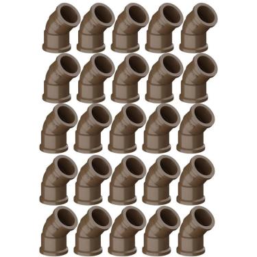 Imagem de Kit Com 25 Unidades Joelho Soldável 45º 25Mm Tigre