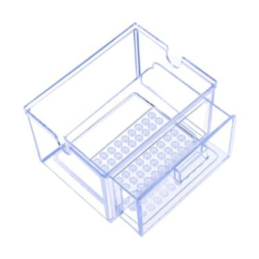 Imagem de MotiveTech Aquário Tanque Acessório Gaveta Caixa Bandeja Gotejadora Silenciosa Superior Pequena para Aquário de Água Doce E Sobre Caixa, Claro