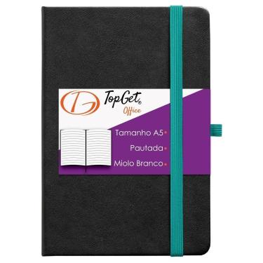 Imagem de Caderneta Collection 14X21Cm 80 Fls Pautadas - Preto E Azul