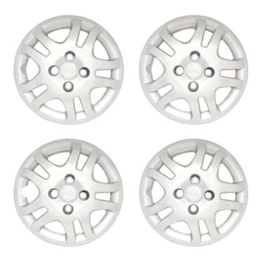 Imagem de Kit 4 Calota Aro 14 Compatível c/Roda Fiesta Class Sedan 2011 2013 - Prata