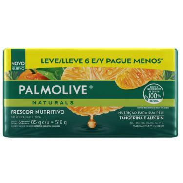 Imagem de SABONETE PALMOLIVE NATURALS TANGERINA E ALECRIM LEVE 6 PAGUE MENOS 85G