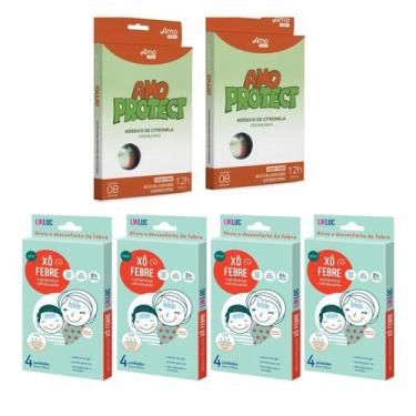 Imagem de Kit 16 Sai Mosquito Repelente e 16 Compressa BABYDEAS Alivio Xô Febre