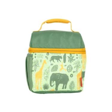 Imagem de Lancheira isolamento térmico estampada  infantil lanche Thermos Selva