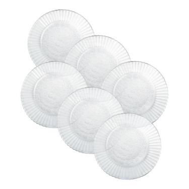 Imagem de Kit 6 Pratos de Vidro Fundo 22.4cm Duralex Primavera
