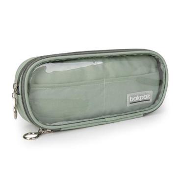 Imagem de Estojo Escolar Com Glitter Capa Transparente Grande Académie - D'PRESE