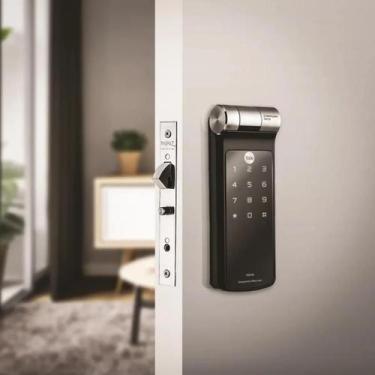 Imagem de Combo Fechadura Digital YDF 40A BP Porta De Correr com HUB e Zigbee - 